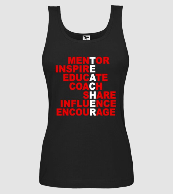 T E A C H E R model negru pe tricou
