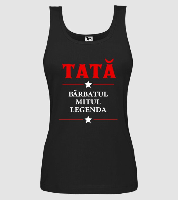 tată - bărbatul, mitul, legenda model negru pe tricou