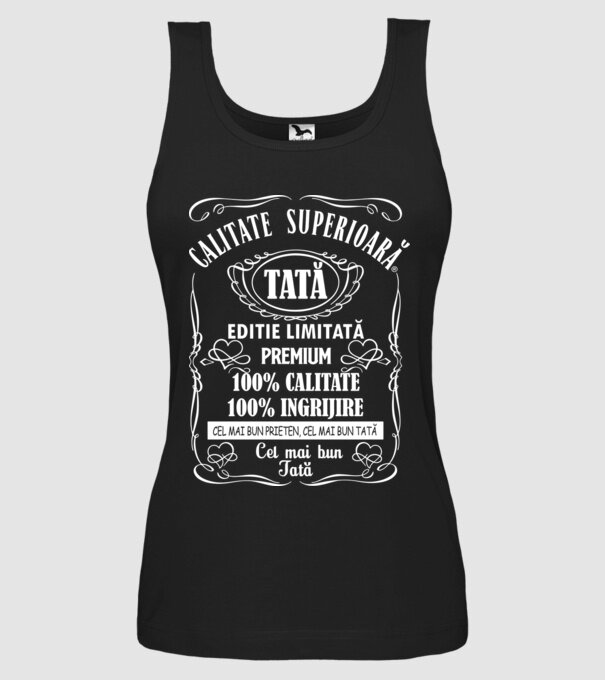 Tată Premium - ediție limitată model negru pe tricou