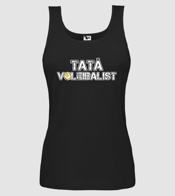 tată voleibalist model negru pe tricou