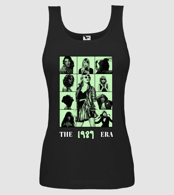 Taylor Swift ERAS green model negru pe tricou