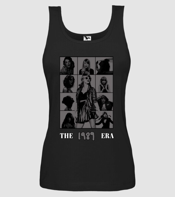 Taylor Swift ERAS grey model negru pe tricou
