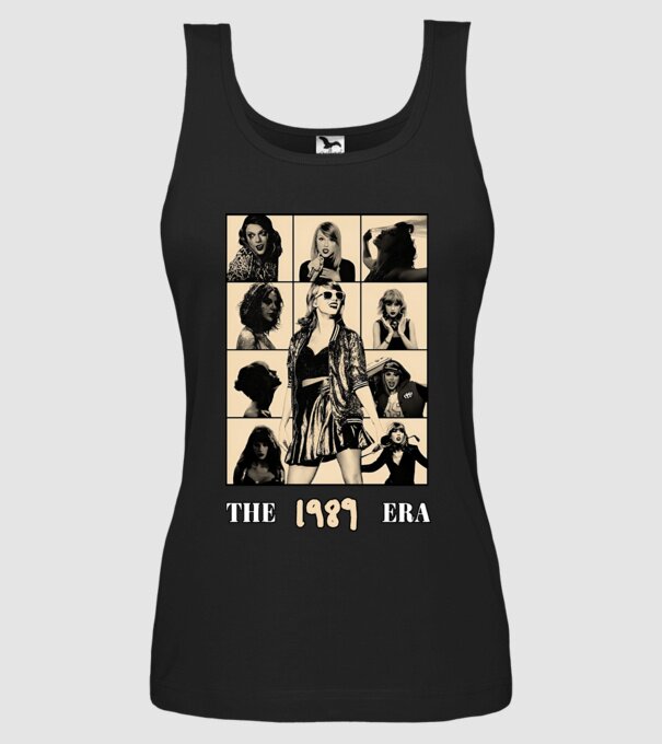 Taylor Swift ERAS peach model negru pe tricou