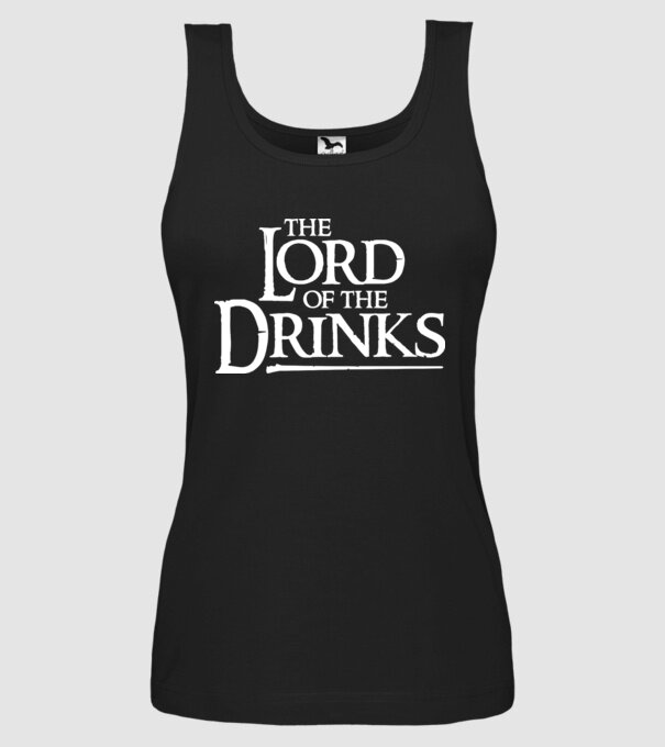 The Lord Of The Drinks model negru pe tricou