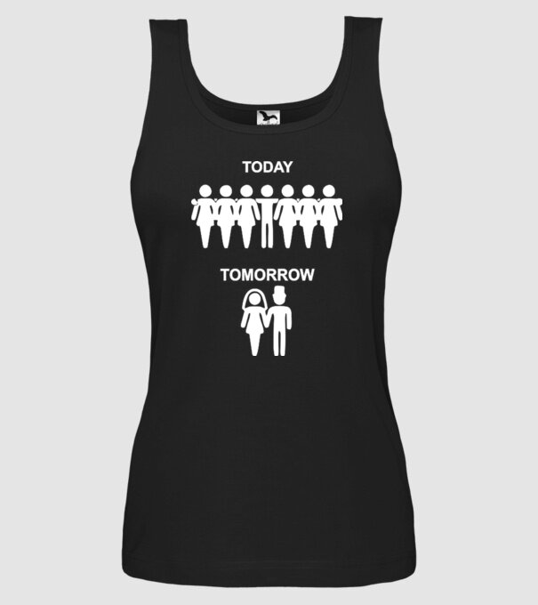 today tomorrow model negru pe tricou