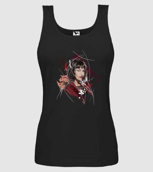 tokyo poster model negru pe tricou