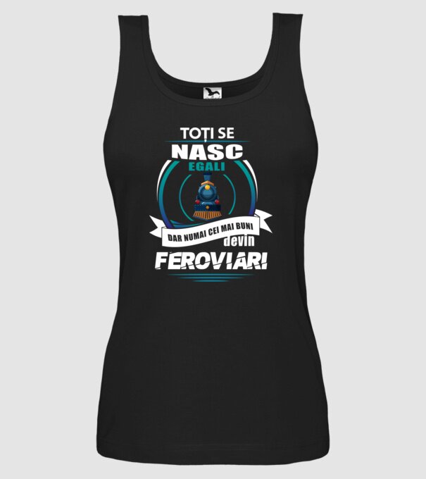 Toți se nasc egali, dar numai cei mai buni devin feroviari model negru pe tricou