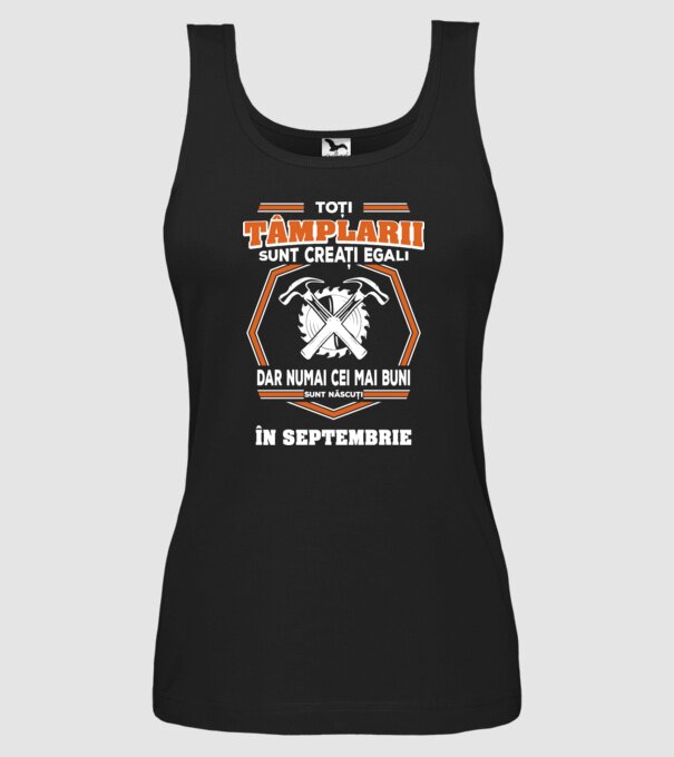 toți tâmplarii sunt creați egali_septembrie model negru pe tricou