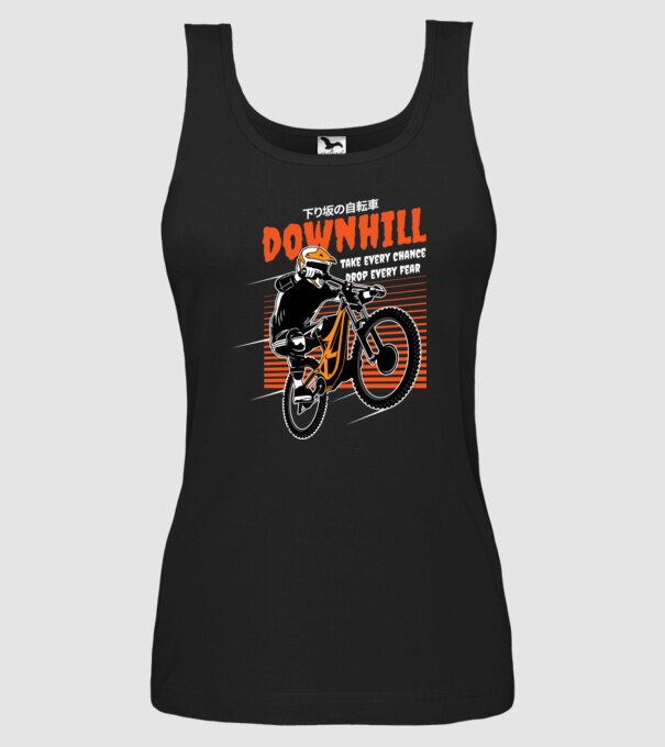 TR Downhill model negru pe tricou