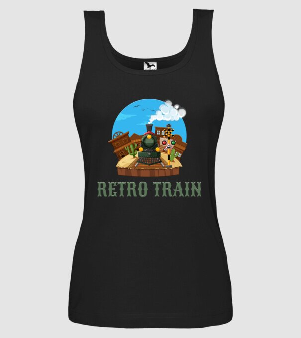 Trenuri model negru pe tricou