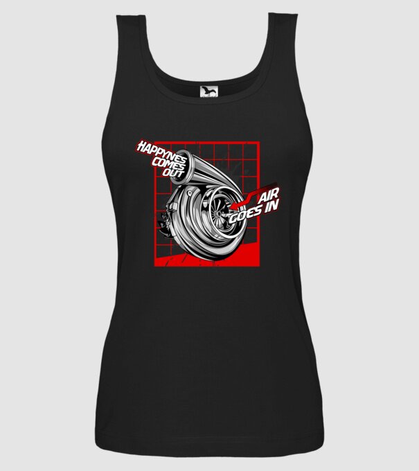 Turbo model negru pe tricou