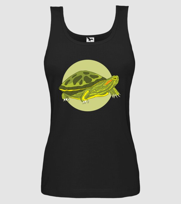 Turtle model negru pe tricou