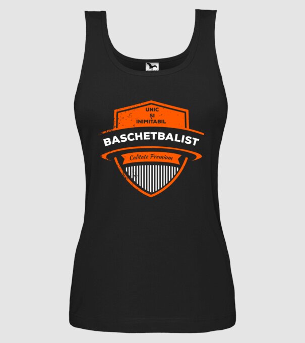 BASCHETBALIST unic și inimitabil calitate premium model negru pe tricou