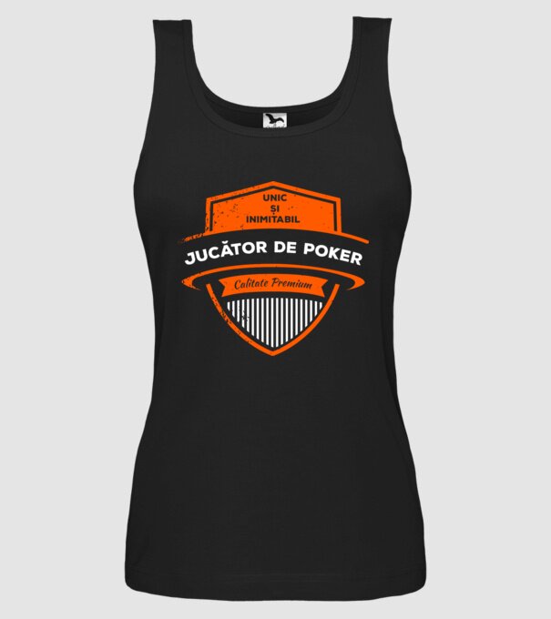 JUCĂTOR DE POKER unic și inimitabil calitate premium model negru pe tricou