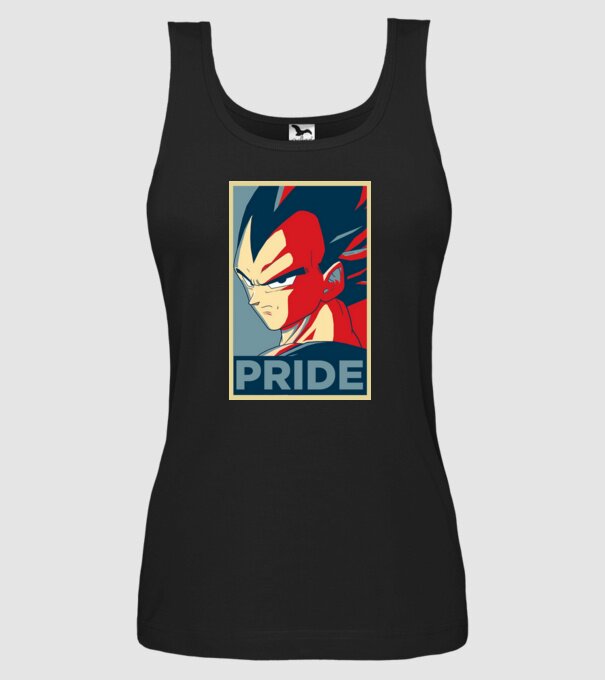 vegeta pride dragonball model negru pe tricou