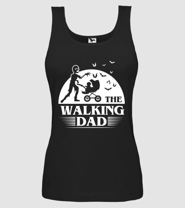 Walking dad model negru pe tricou