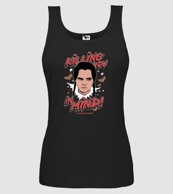 WEDNESDAY Killing You in my mind model negru pe tricou