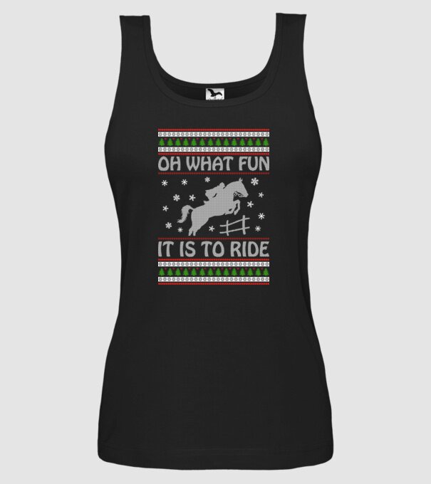What Fun is to ride - Horse model negru pe tricou