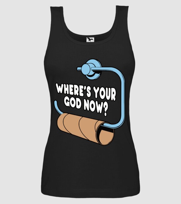 Where's your god now model negru pe tricou