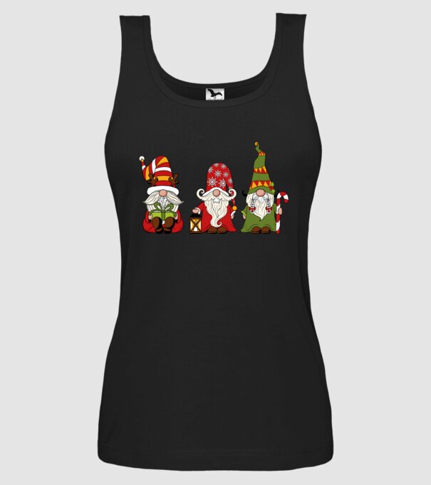 Xmas gnomes 2 model negru pe tricou