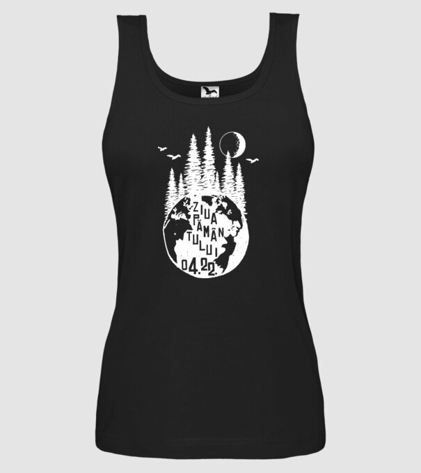 Ziua Pământului 22.04. model negru pe tricou