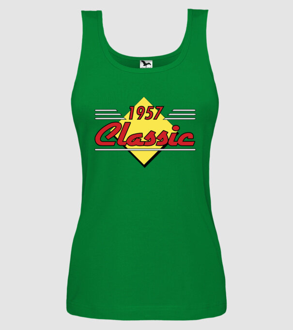 Classic - 1957 model verde pe tricou