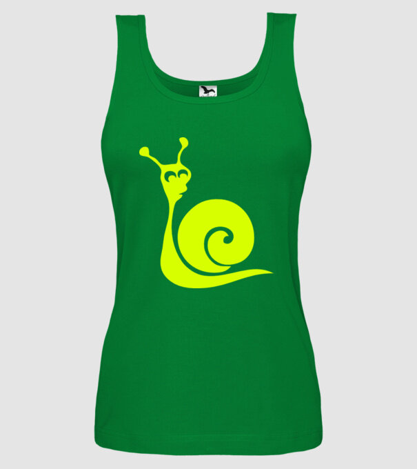Snail model verde pe tricou