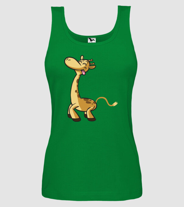 Giraffe model verde pe tricou