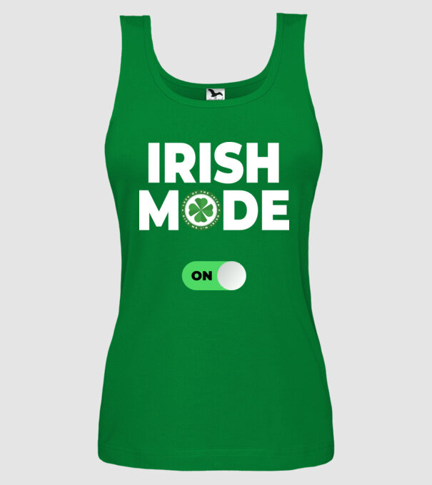 Irish mode on! model verde pe tricou
