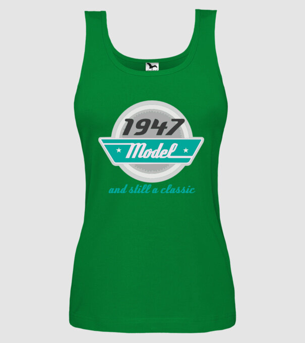 Model and still a classic - 1947 model verde pe tricou
