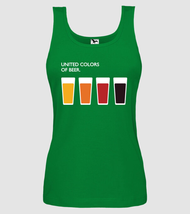 United Colors model verde pe tricou