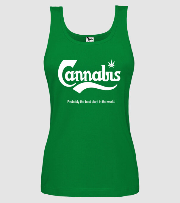 Cannabis model verde pe tricou