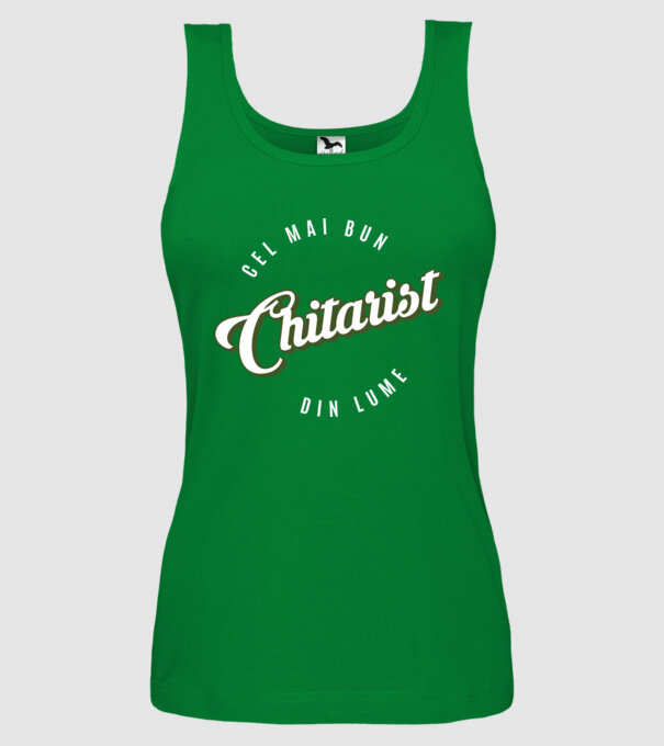Cel mai bun Chitarist din lume model verde pe tricou