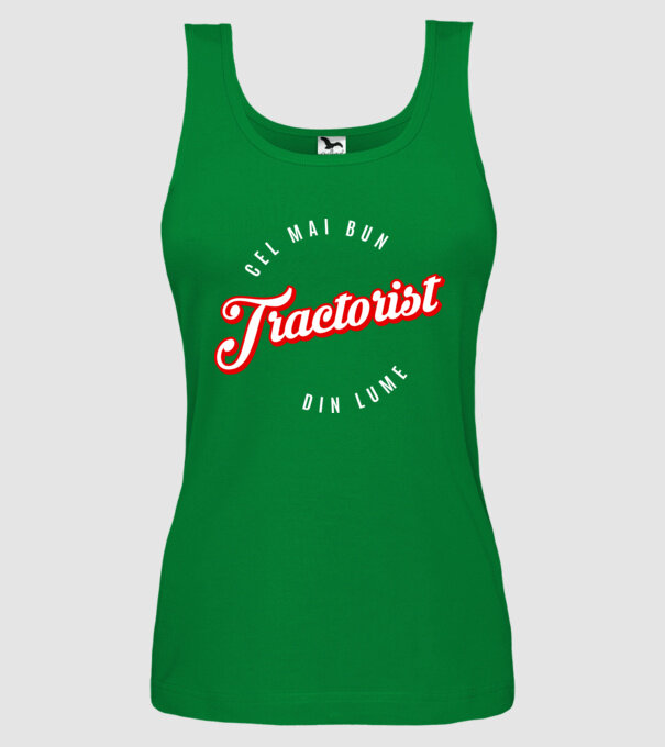 Cel mai bun TRACTORIST din lume model verde pe tricou