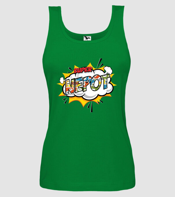 Super Nepot model verde pe tricou