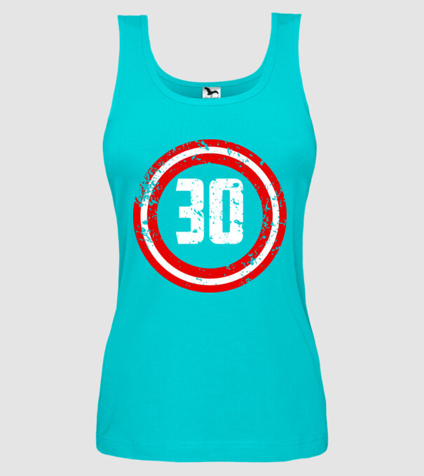 Birthday captain 30 Years old model turcoaz pe tricou