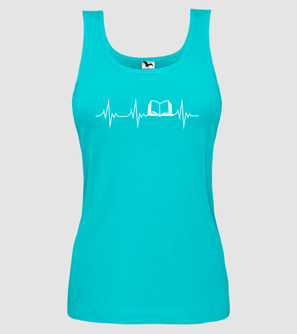 book ekg model turcoaz pe tricou