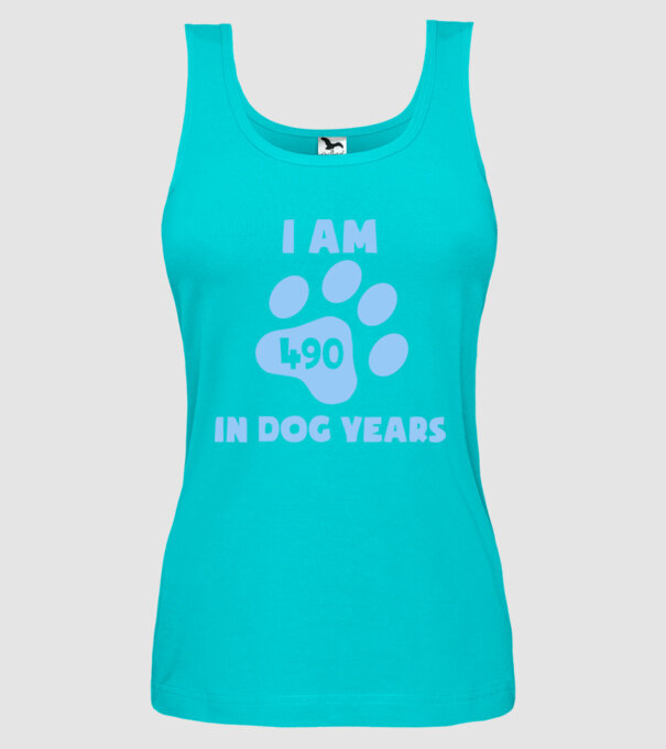 Dog Year - 490 model turcoaz pe tricou