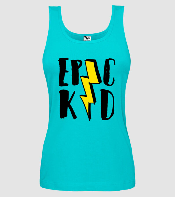 EpicKid model turcoaz pe tricou