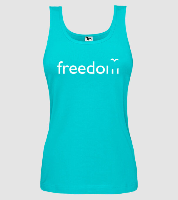 Freedom model turcoaz pe tricou