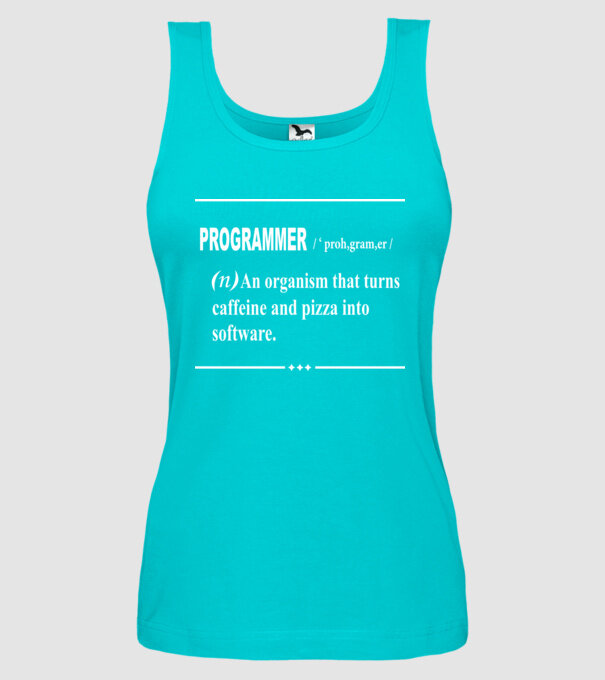 Programmer model turcoaz pe tricou