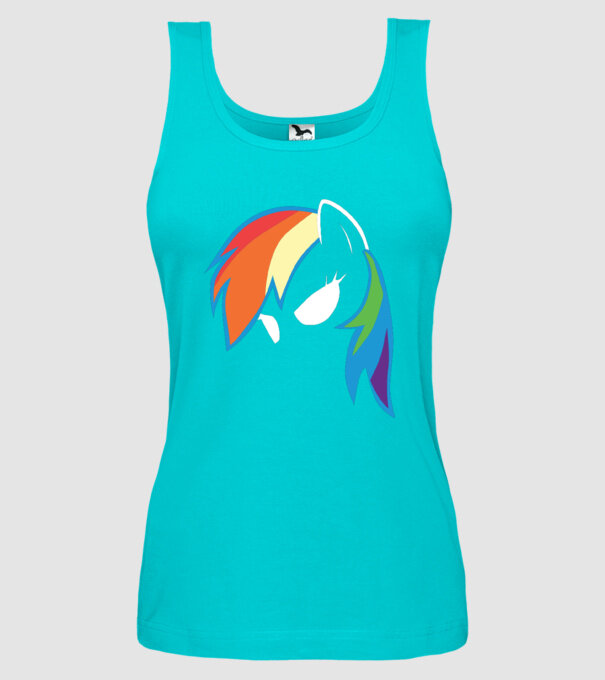 Rainbow Dash model turcoaz pe tricou