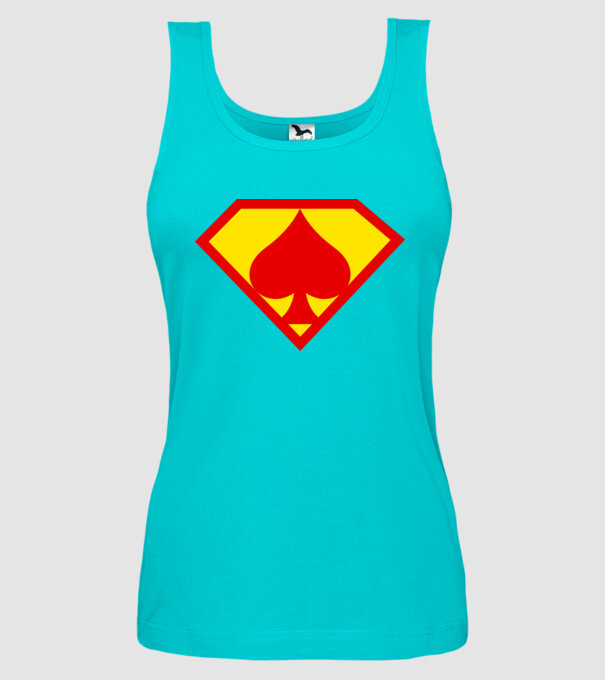 Supersportiv JUCĂTOR DE POKER model turcoaz pe tricou