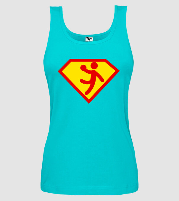 Supersportiv VOLEIBALIST model turcoaz pe tricou