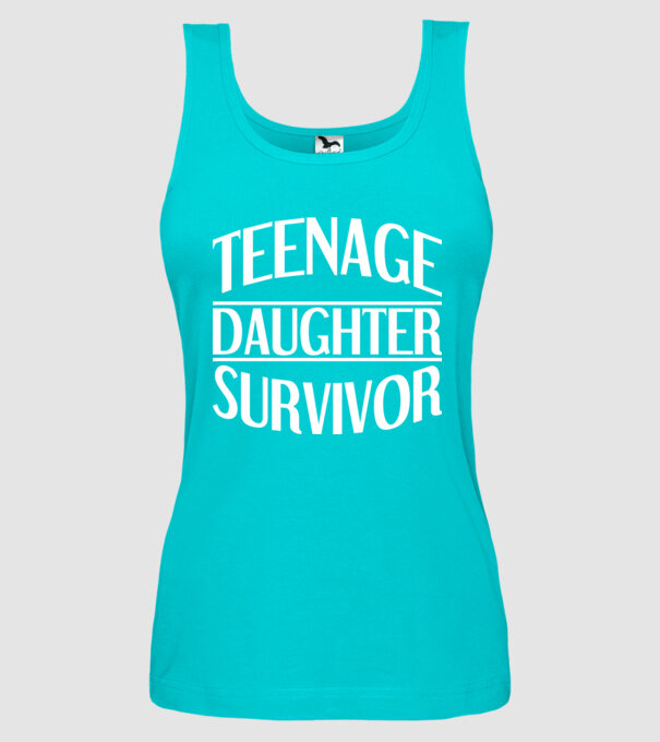 teenage daughter survivor model turcoaz pe tricou