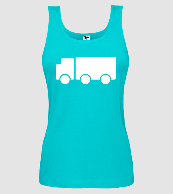 Camion 2. model turcoaz pe tricou