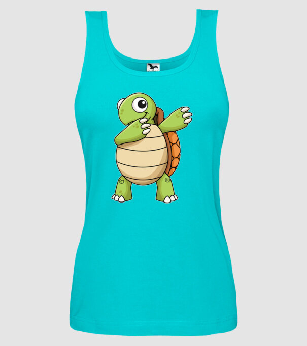 Broască țestoasă DAB model turcoaz pe tricou