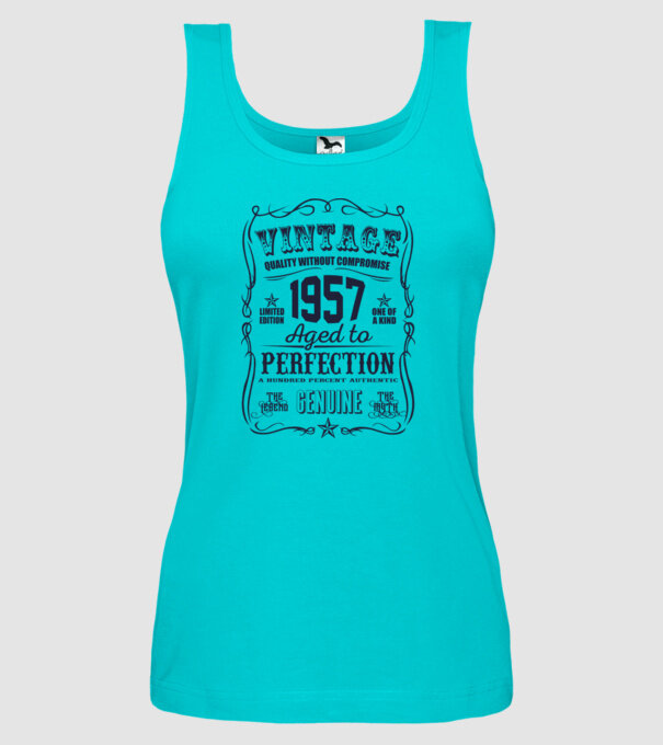 Vintage Perfection - 1957 model turcoaz pe tricou