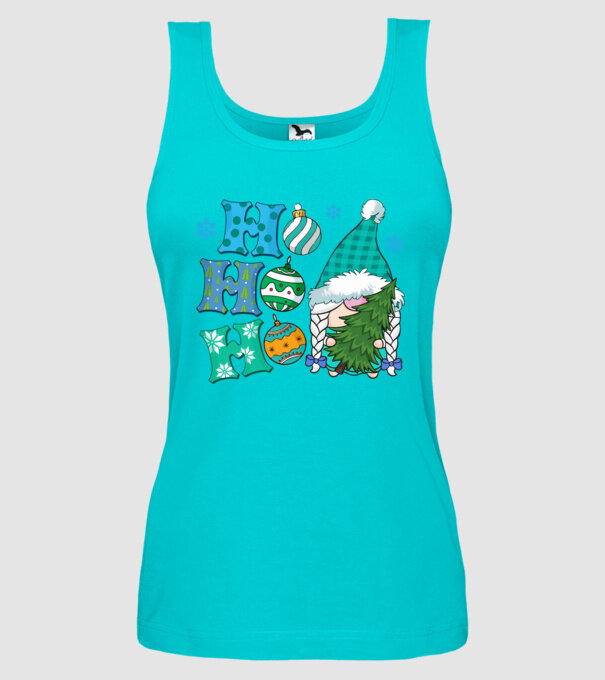 Ho-ho-ho gnome model turcoaz pe tricou