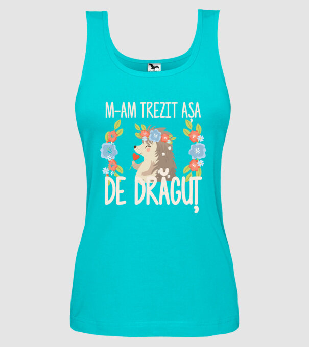 M-am trezit așa de drăguț model turcoaz pe tricou